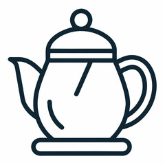Obraz premium Tea cattle icon. Icon of tea pot. 