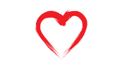 Hand-drawn Red pencil heart doodle line. Hand-drawn heart symbol. heart icon isolated on a transparent background.