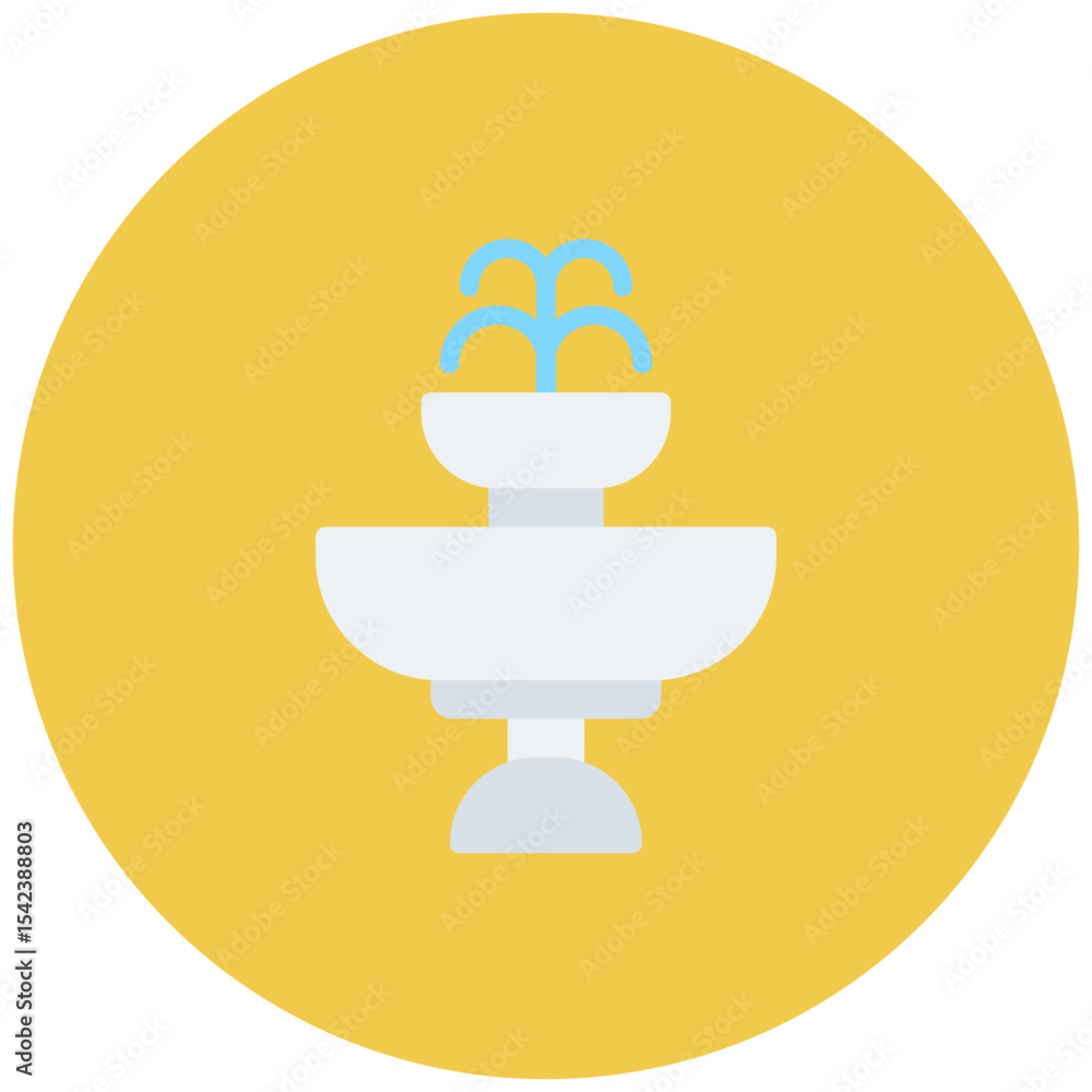 Poster drinking fountain icon vector image. can be used for public utilities.