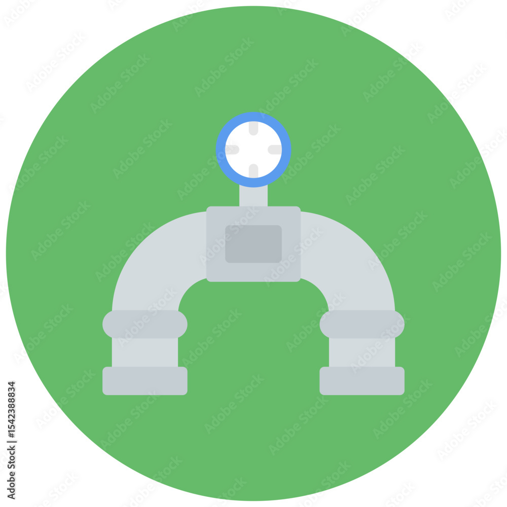 Aufkleber gas pipeline icon vector image. can be used for public utilities.