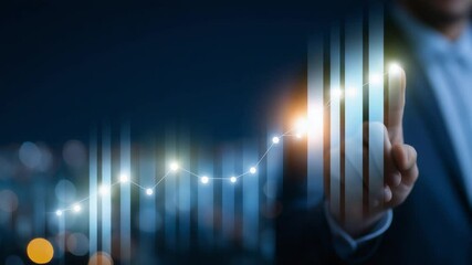 Metaverse Technology and Digital Economy Growth Chart - Powered by Adobe