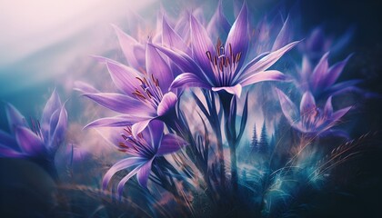 Fototapeta premium purple flower background
