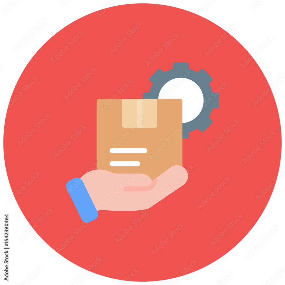 Poster facility management icon vector image. can be used for operations management.
