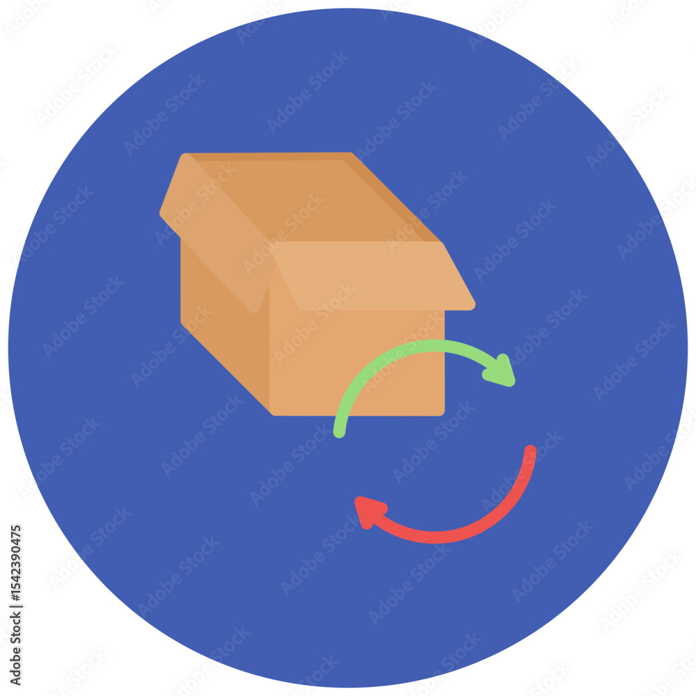 Poster inventory turnover icon vector image. can be used for operations management.
