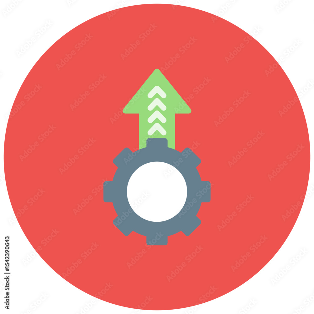 Poster operational excellence icon vector image. can be used for operations management.