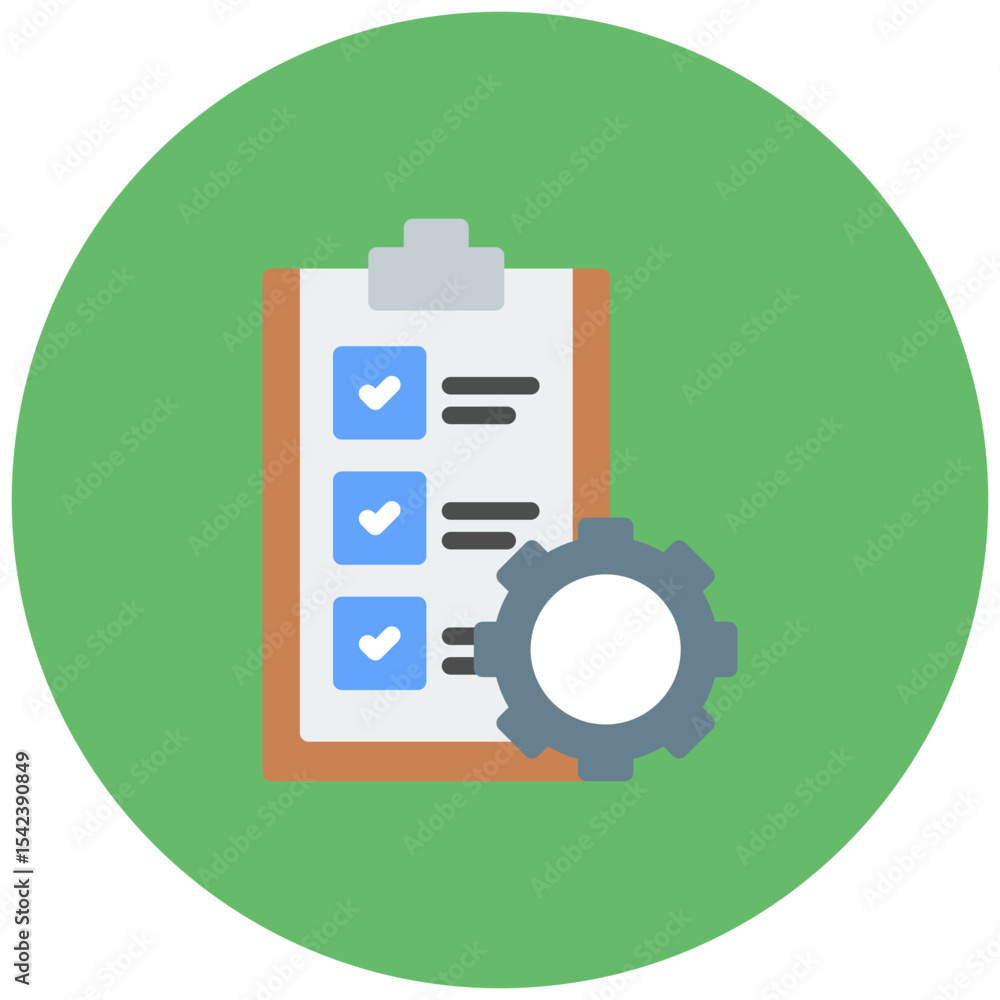 Poster project management icon vector image. can be used for operations management.