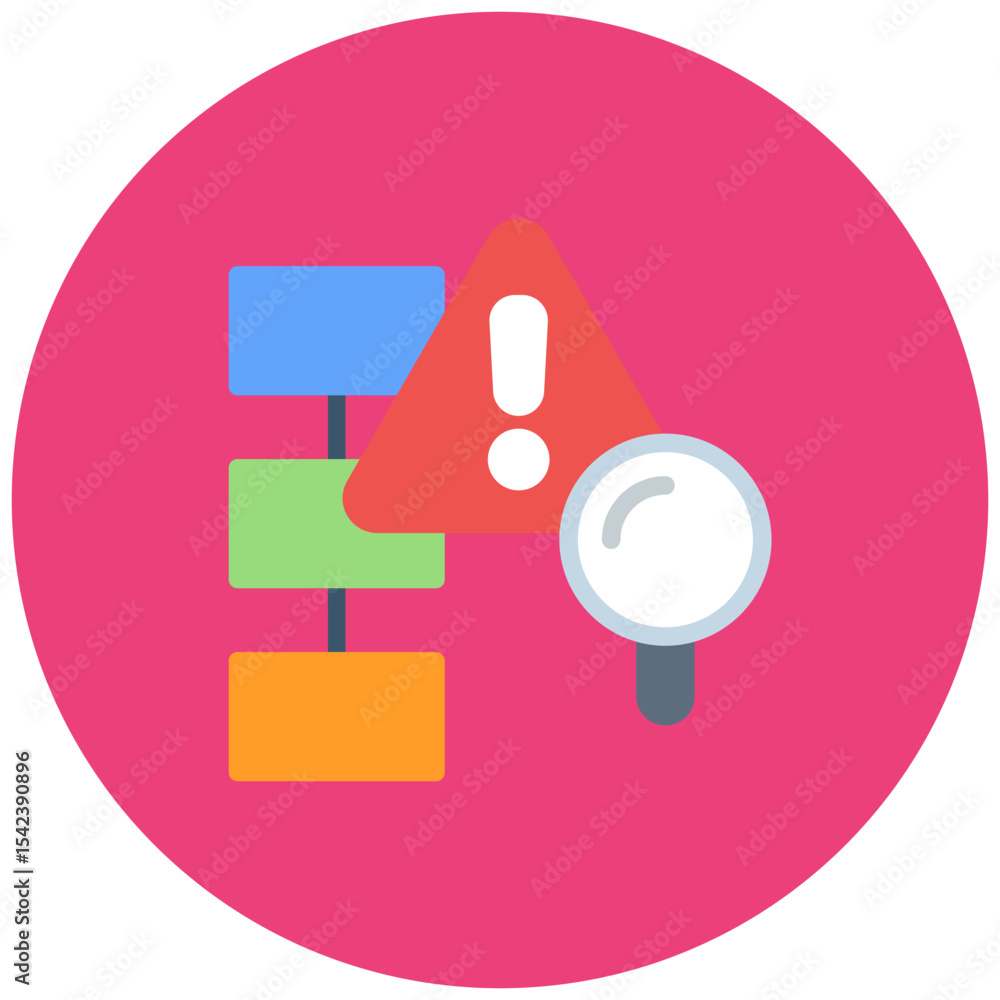 Poster root cause analysis icon vector image. can be used for operations management.