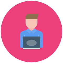 Freelancer Avatar icon vector image. Can be used for Freelancer.