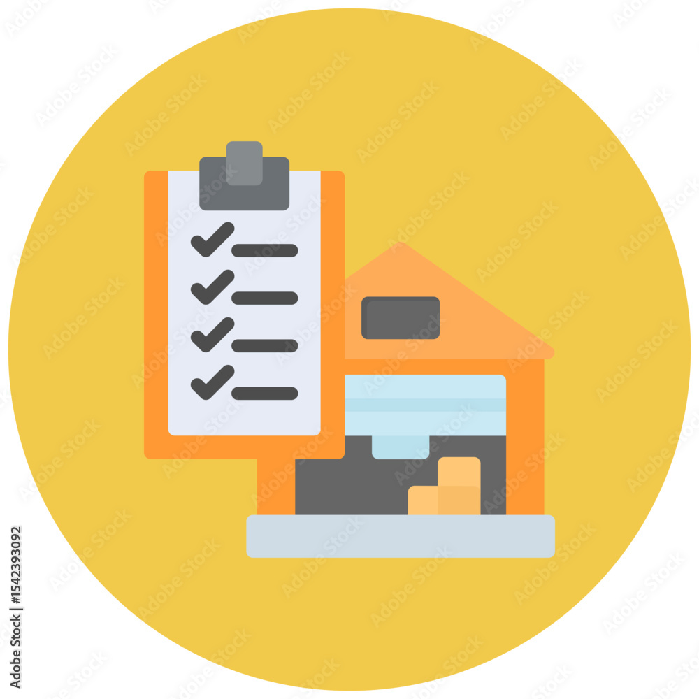 Poster stock availability icon vector image. can be used for order fulfilment.