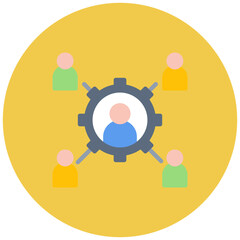 Supplier Relationship icon vector image. Can be used for Manufacturing and Distribution.