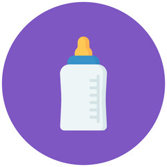 Baby Bottle icon vector image. Can be used for Daycare.