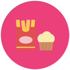 Snack Time icon vector image. Can be used for Daycare.