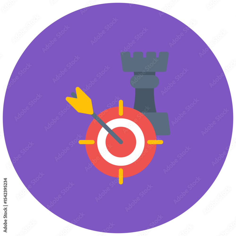 Poster objective statement icon vector image. can be used for curriculum vitae.