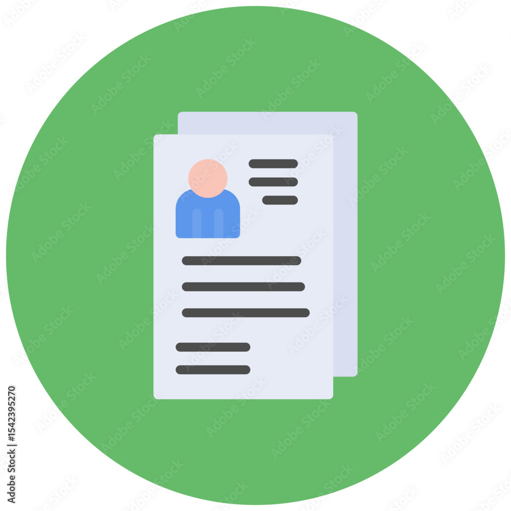 Poster projects icon vector image. can be used for curriculum vitae.