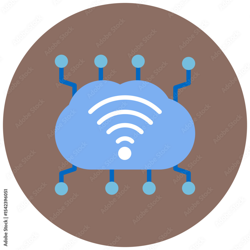 Poster internet of things icon vector image. can be used for professional services.