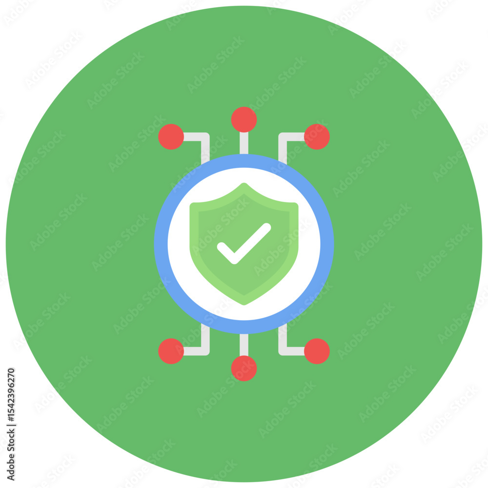 Poster cybersecurity shield icon vector image. can be used for safe payment.