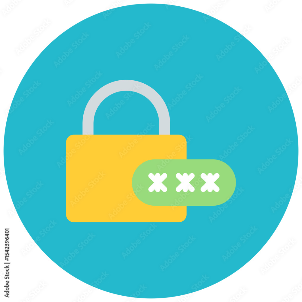 Poster pin security icon vector image. can be used for safe payment.