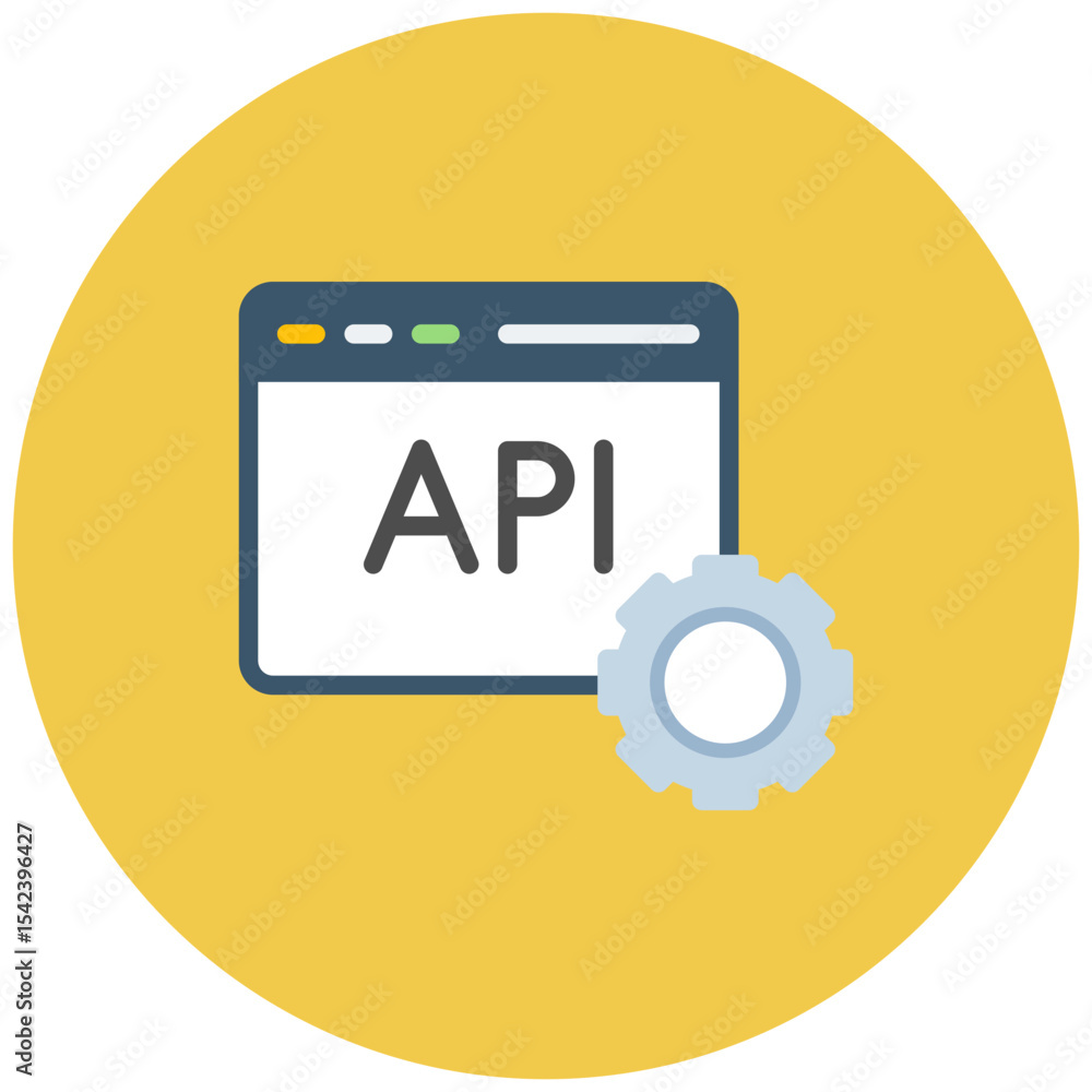 Poster secure api icon vector image. can be used for safe payment.