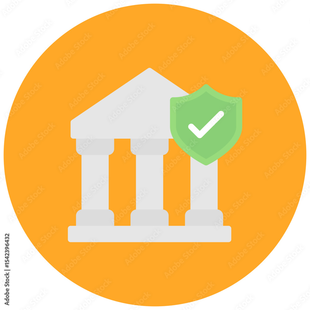 Poster secure banking icon vector image. can be used for safe payment.