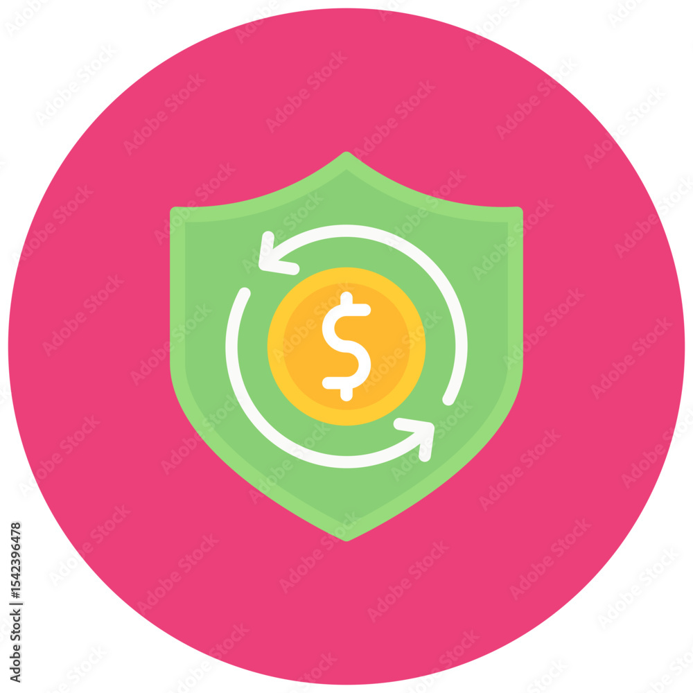 Poster secure fund transfer icon vector image. can be used for safe payment.