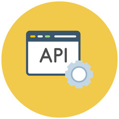 Secure API icon vector image. Can be used for Safe Payment.