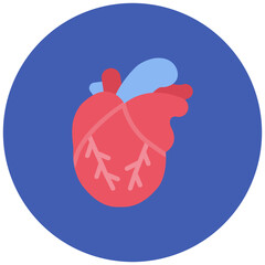 Heart Valve icon vector image. Can be used for Cardiology.