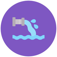 Fototapeta premium Wastewater icon vector image. Can be used for Water Crisis.