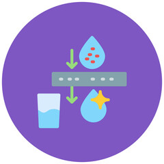 Desalination icon vector image. Can be used for Water Treatment.