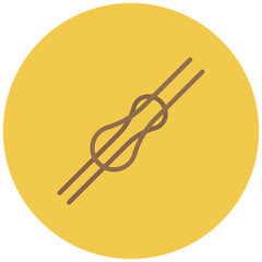 Climbing Knots icon vector image. Can be used for Rock Climbing.