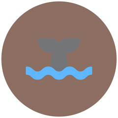 Fish Tail icon vector image. Can be used for Fish and Seafood.