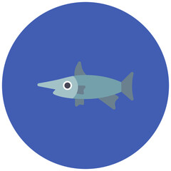 Swordfish icon vector image. Can be used for Fish and Seafood.