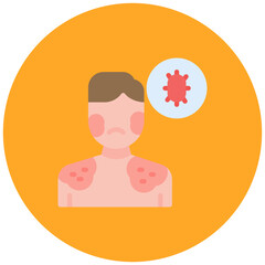 Allergy icon vector image. Can be used for Sun Protection.