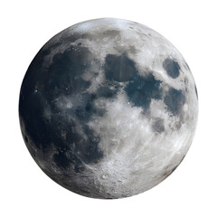A stunning detailed close up of the moon surface showing craters and lunar geography in full color