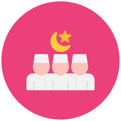 Islamic Community icon vector image. Can be used for Islamic New Year.