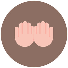 Obraz premium Prayer Hands icon vector image. Can be used for Islamic New Year.