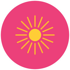 Sunburst icon vector image. Can be used for Islamic New Year.