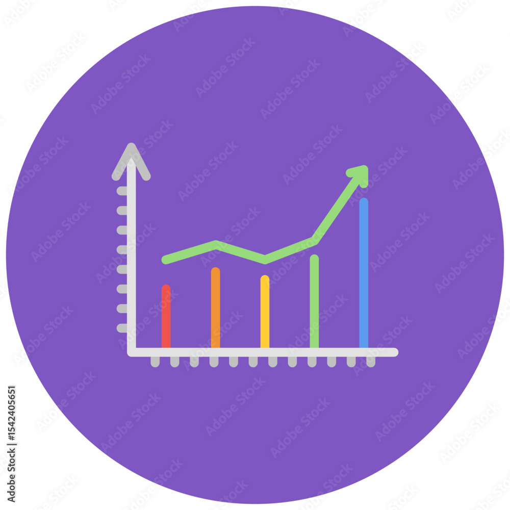 Poster graph icon vector image. can be used for business meeting.