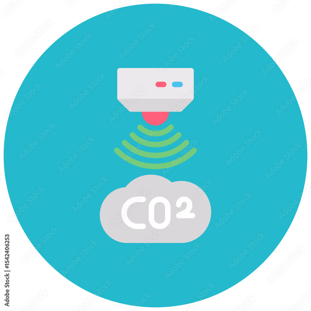 Poster gas sensor icon vector image. can be used for sensors.