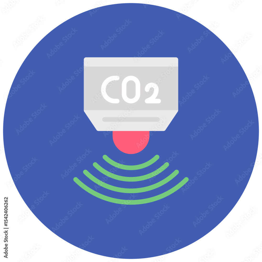 Poster co2 sensor icon vector image. can be used for sensors.