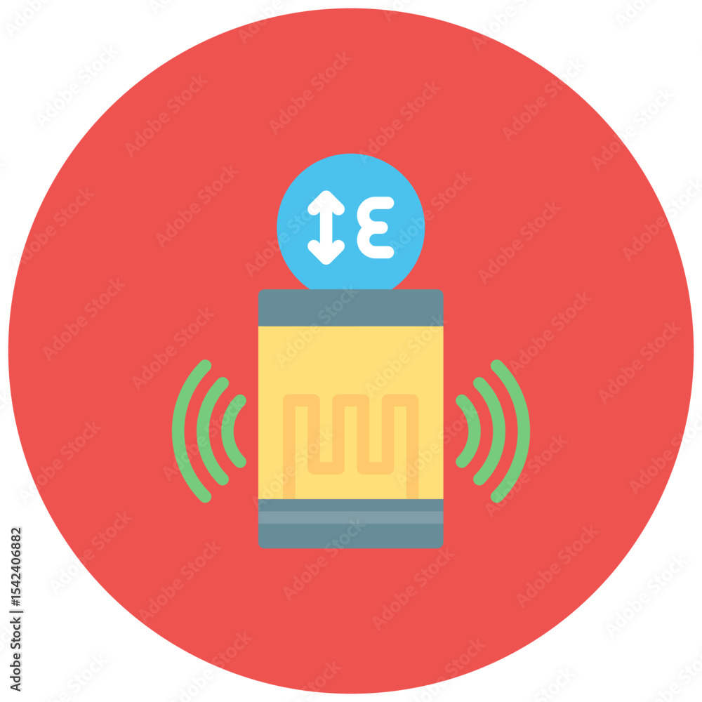 Poster strain gauge sensor icon vector image. can be used for sensors.
