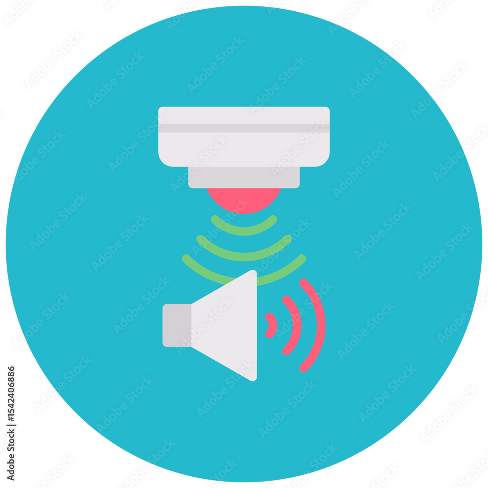 Aufkleber sound sensor icon vector image. can be used for sensors.