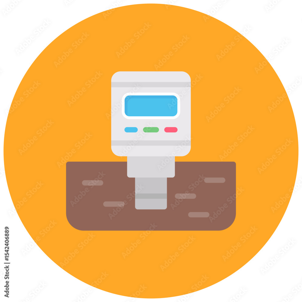 Poster soil ph sensor icon vector image. can be used for sensors.
