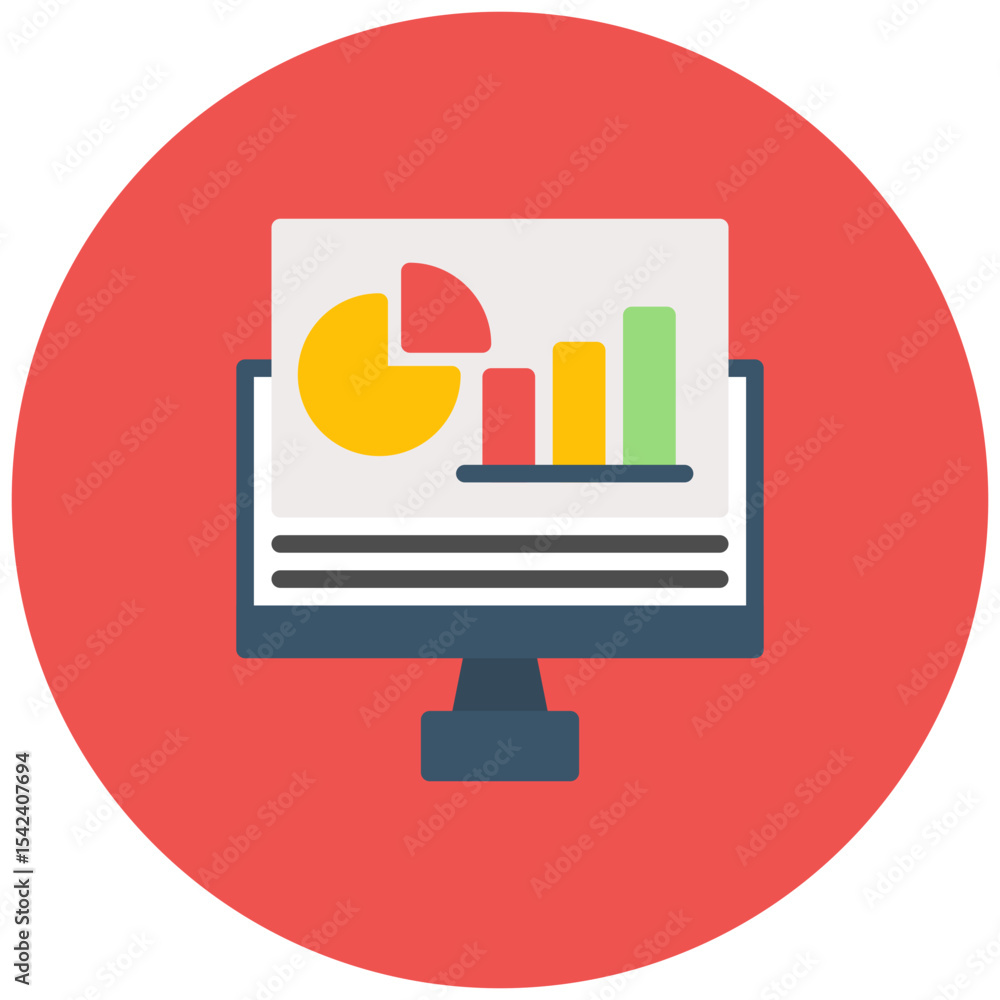 Poster dashboard icon vector image. can be used for business onboarding.