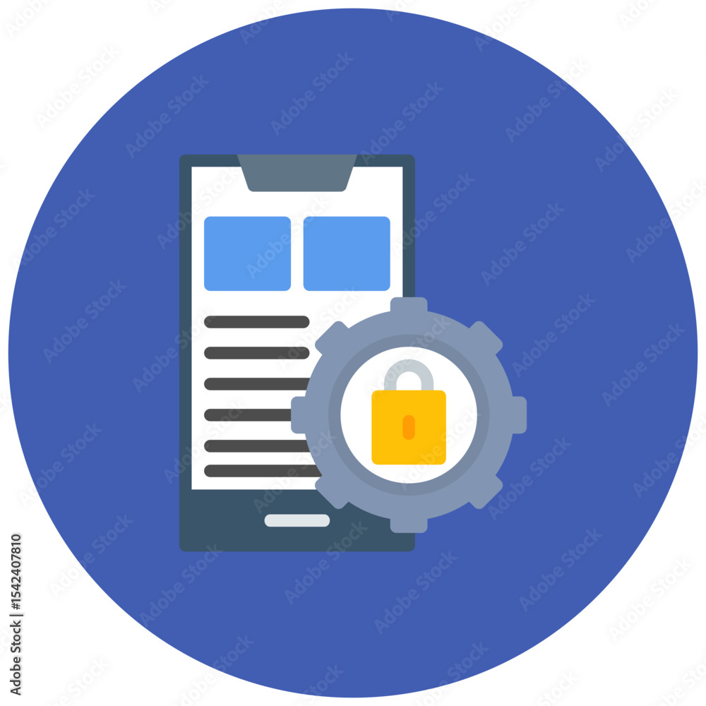 Poster privacy settings icon vector image. can be used for business onboarding.