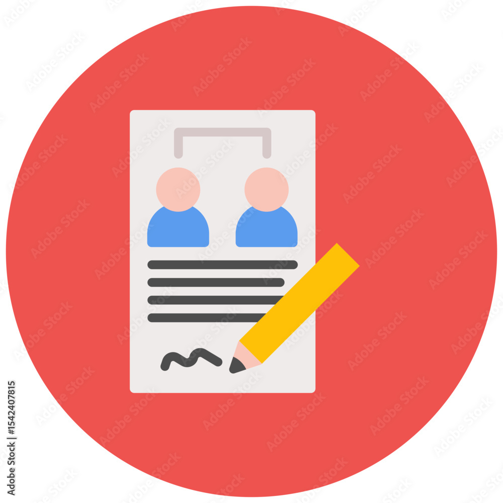 Aufkleber role assignment icon vector image. can be used for business onboarding.