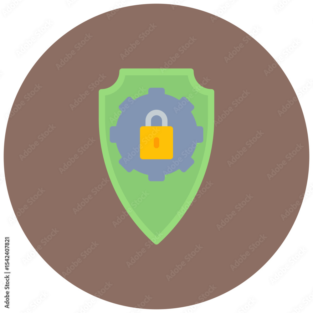 Poster security settings icon vector image. can be used for business onboarding.