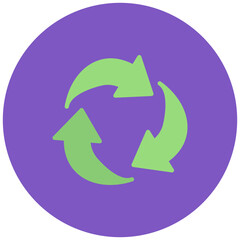 Fototapeta premium Recycling icon vector image. Can be used for World Environment Day.