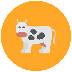 Cow icon vector image. Can be used for Eid al Adha.