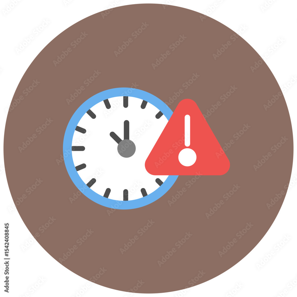 Poster delay icon vector image. can be used for business disruption.