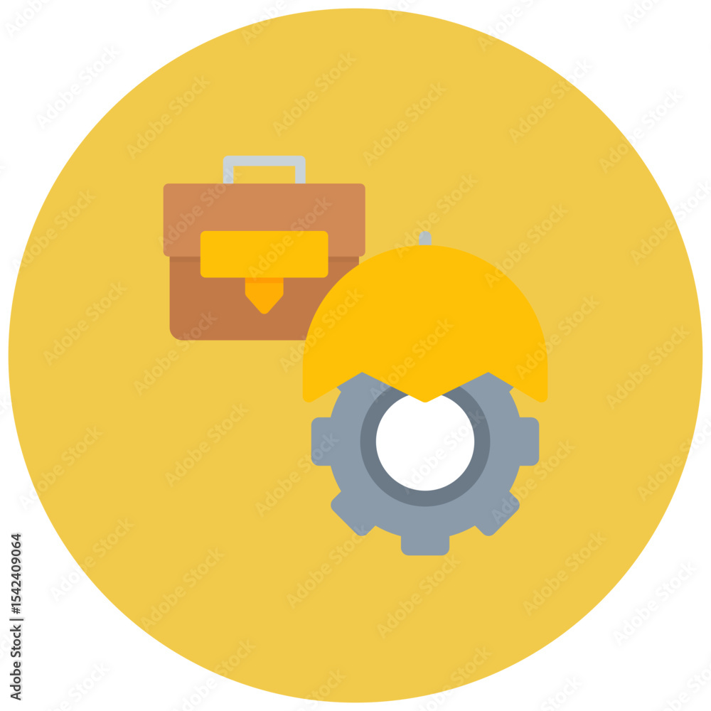 Aufkleber mitigation icon vector image. can be used for business disruption.